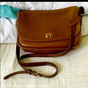 Vintage Brown Coach Penny Bag